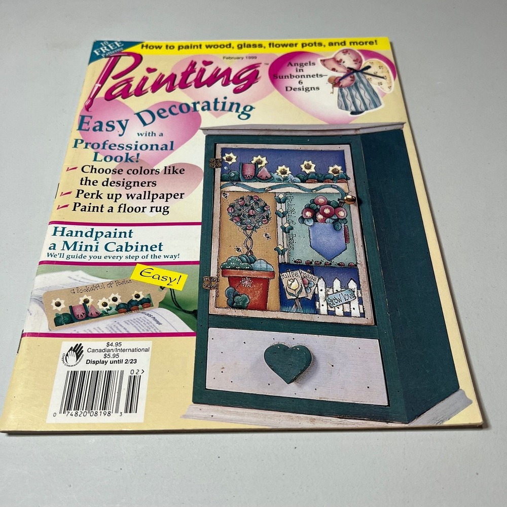 Vintage Painting Decorating Magazine February 1999 Home Arts Crafts Projects